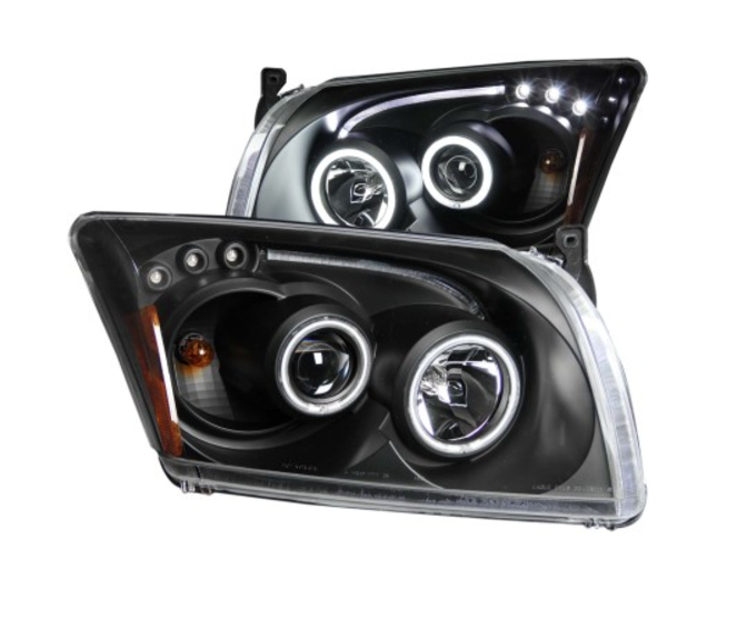 ANZO 2007-2012 Dodge Caliber Projector Headlights w/ Halo Black (CCFL) *FREE SHIPPING*